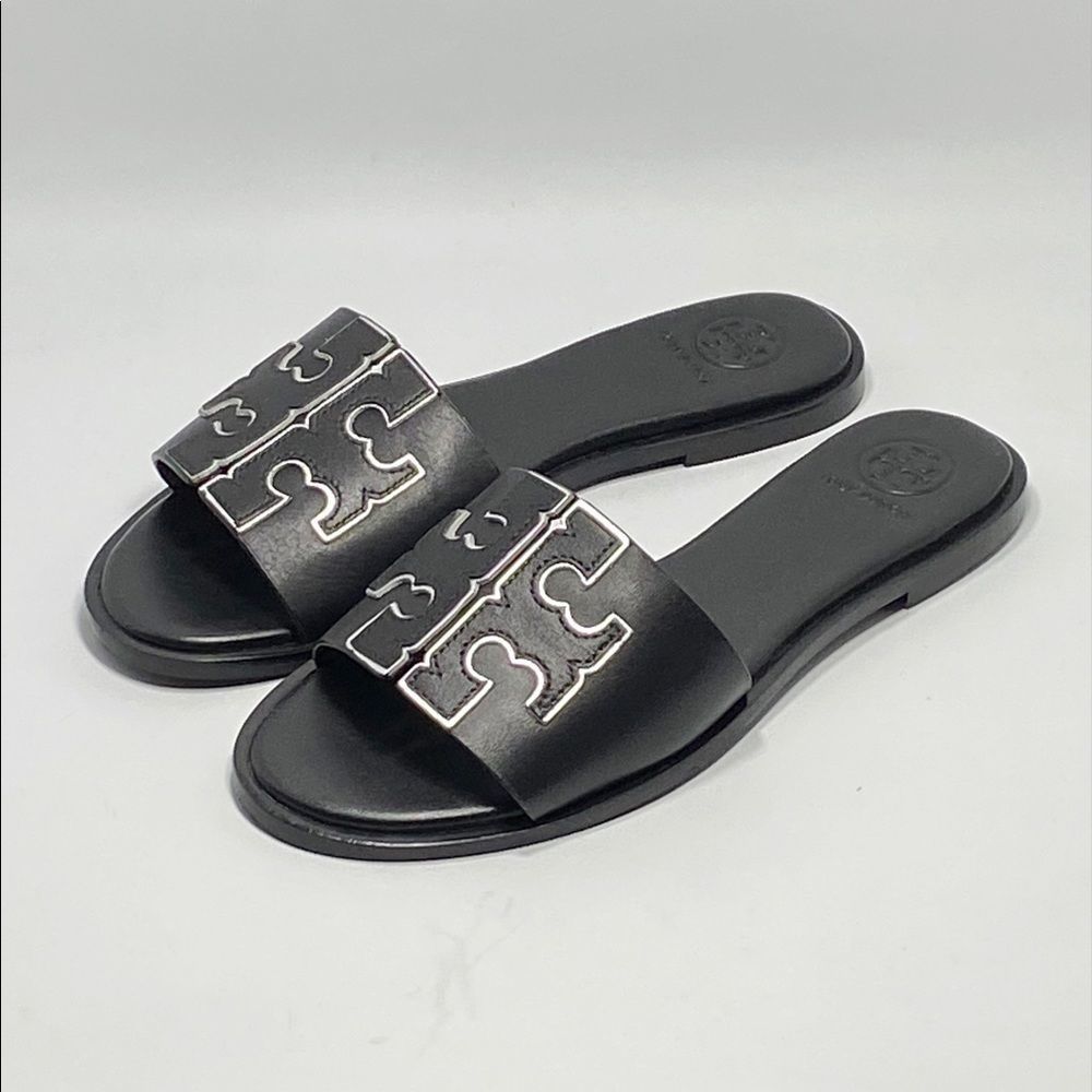 Tory Burch Leather Slides size 6